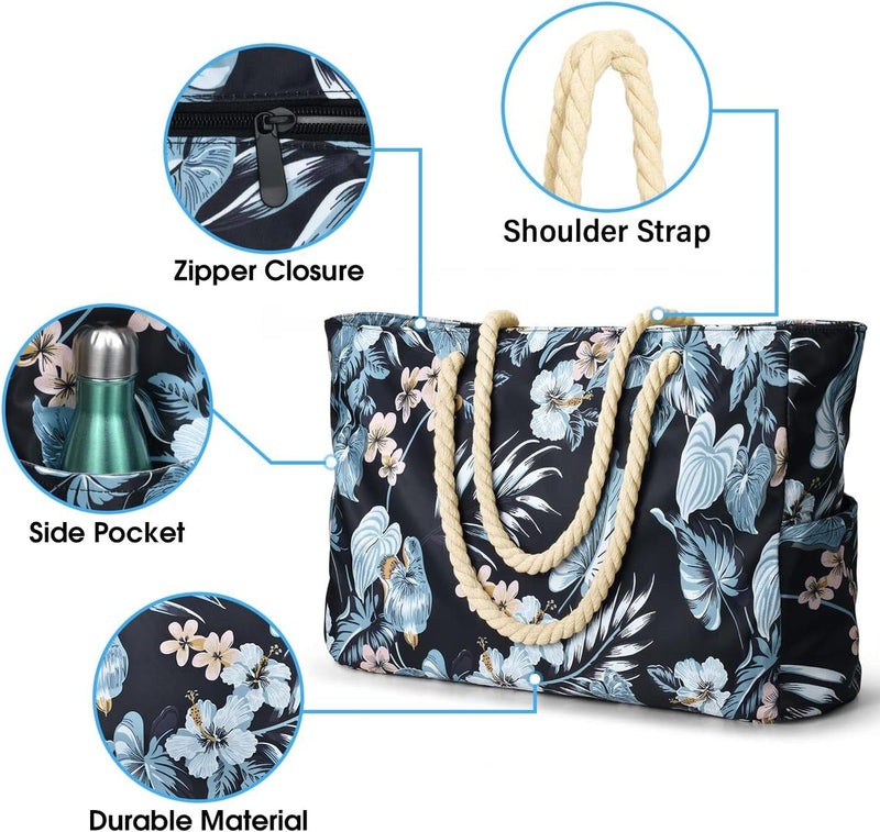 Waterproof Large Bag With Zip Closure For Work And Leisure