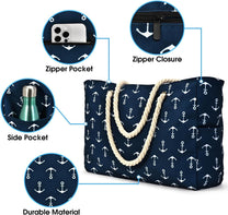 Waterproof Large Bag With Zip Closure For Work And Leisure
