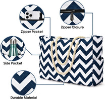 Waterproof Large Bag With Zip Closure For Work And Leisure