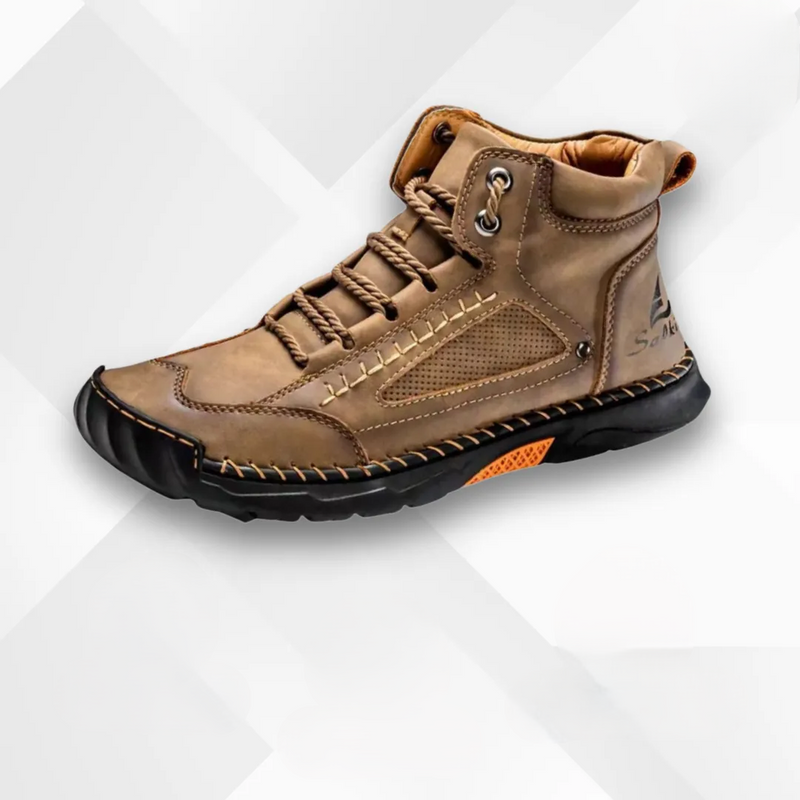 Waterproof Men&#39;s Ankle-High Shoes With Slip-Resistant Sole