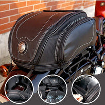Waterproof Motorcycle Tail Bag With Expandable Storage
