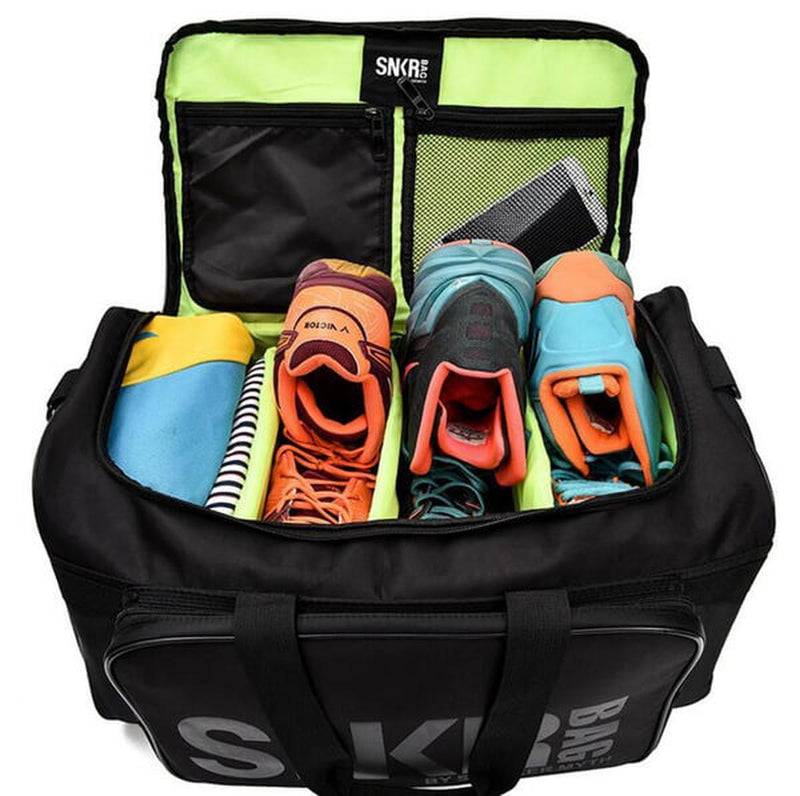 Waterproof Multi-Compartment Sneaker And Gear Travel Duffel Bag