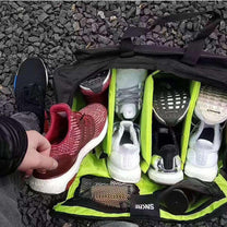 Waterproof Multi-Compartment Sneaker And Gear Travel Duffel Bag
