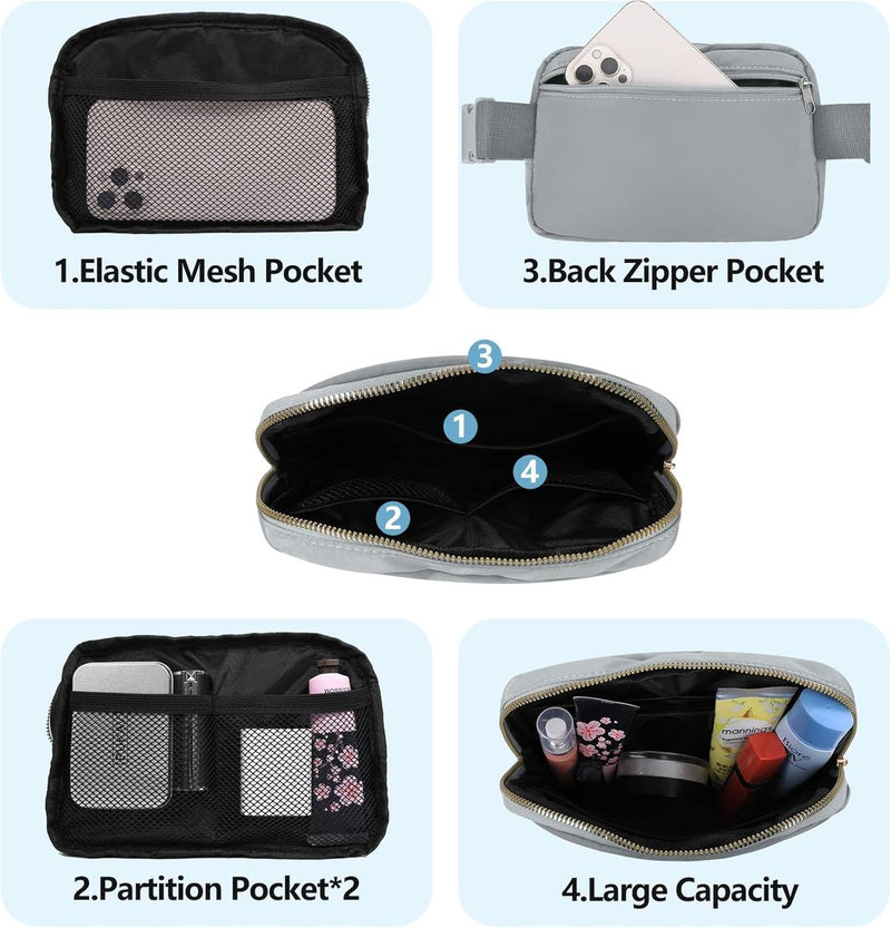 Unisex Waterproof Multi-Pocket Waist Bag With Adjustable Strap (1+1 Free Offer)