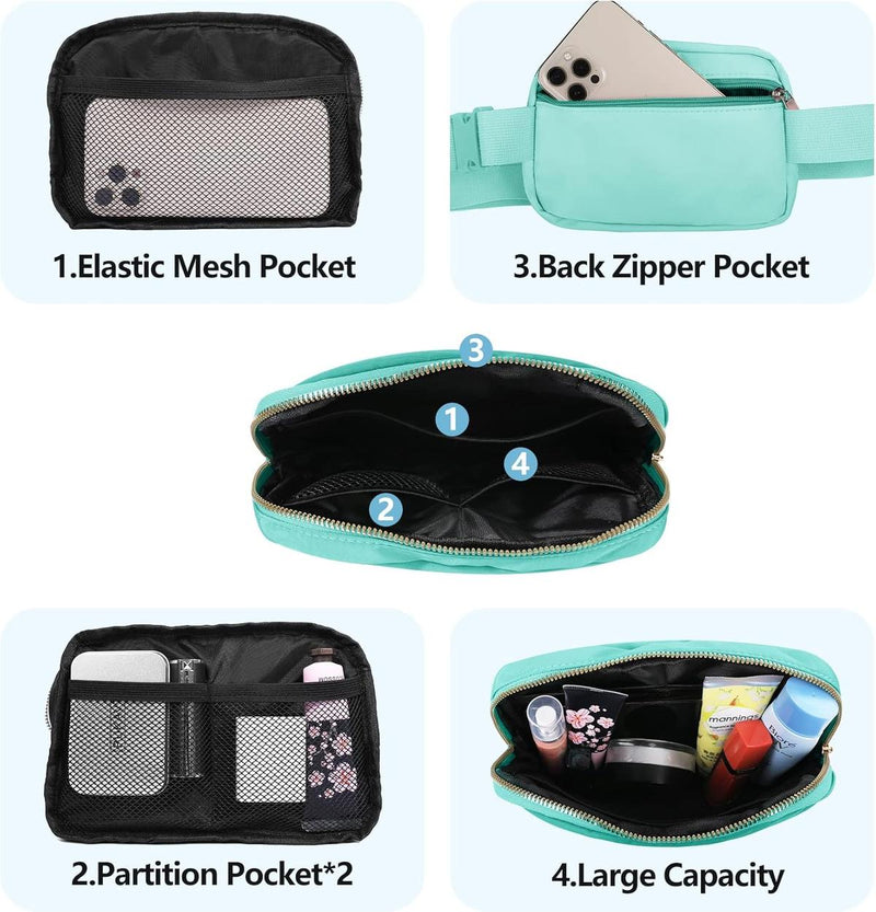 Unisex Waterproof Multi-Pocket Waist Bag With Adjustable Strap (1+1 Free Offer)