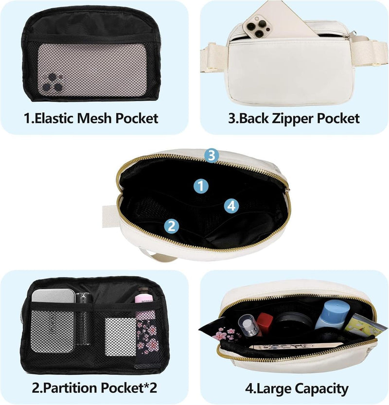 Unisex Waterproof Multi-Pocket Waist Bag With Adjustable Strap (1+1 Free Offer)