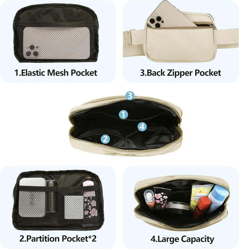 Unisex Waterproof Multi-Pocket Waist Bag With Adjustable Strap (1+1 Free Offer)