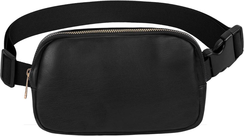 Waterproof Nylon Hip Bag With Adjustable Strap And Multiple Compartments