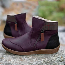 Waterproof Orthopedic Leather Boots With Slip-Resistant Sole