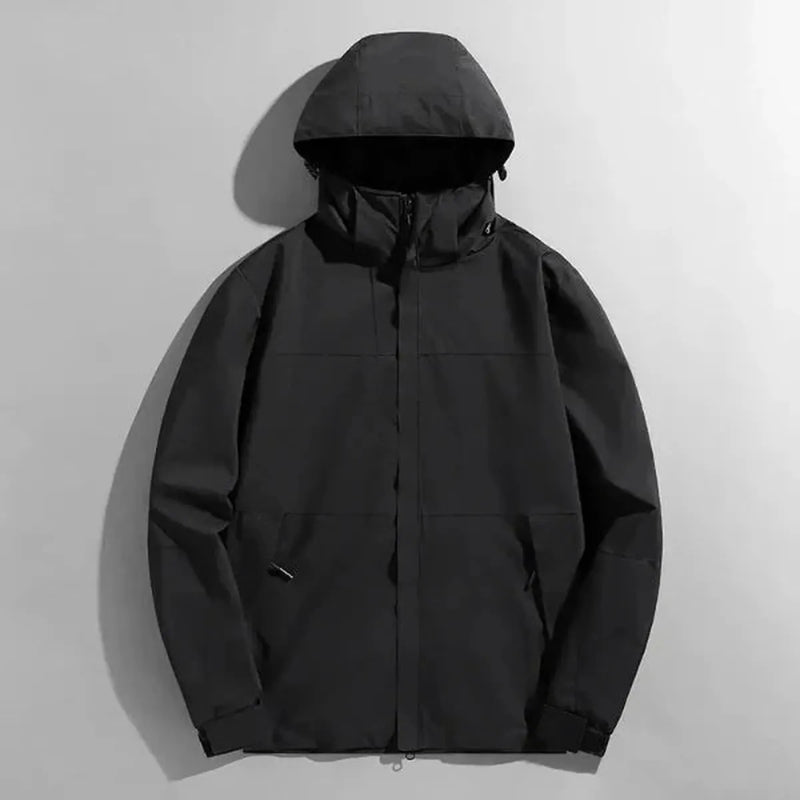 Waterproof Outdoor Jacket With Detachable Hood