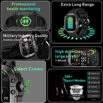 Waterproof Outdoor Smartwatch With Health Monitoring