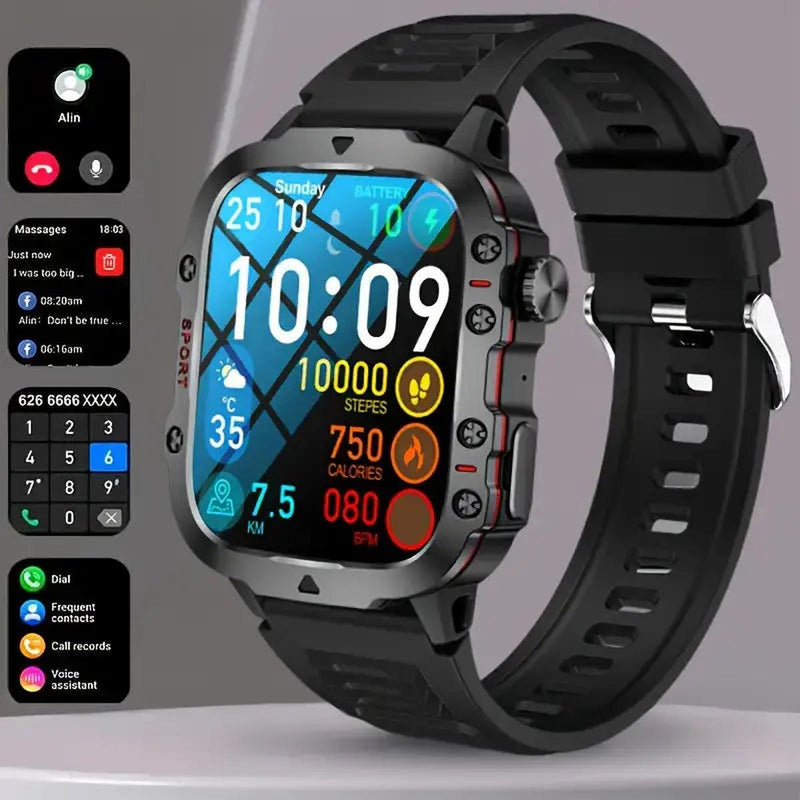 Waterproof Outdoor Smartwatch With Health Monitoring