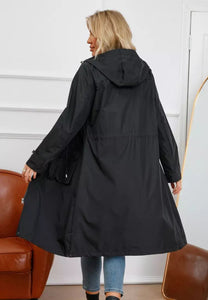 Waterproof Over-Knee Rain Trench Coat