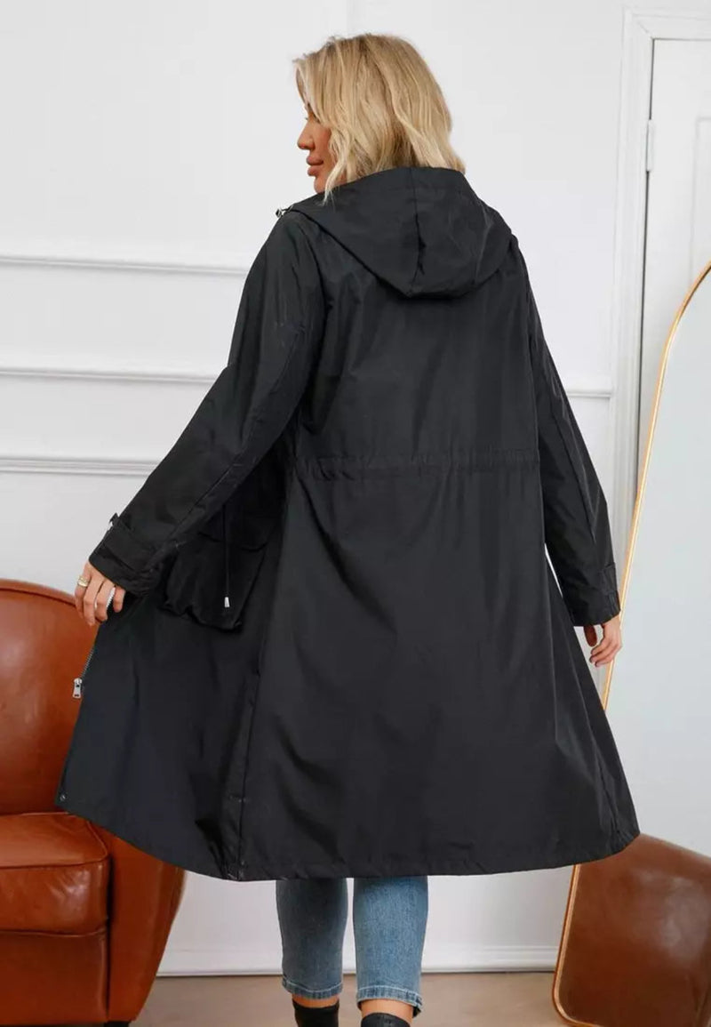 Waterproof Over-Knee Rain Trench Coat