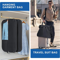 Waterproof Oxford Garment Bag With Side Pleat And Pockets - Buy 1 Get 1 Free
