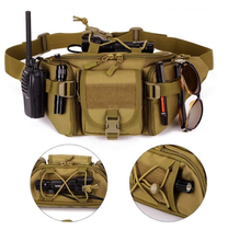 Waterproof Tactical Hip Pack With Molle System And Multiple Pockets