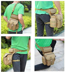 Waterproof Tactical Thigh Bag With MOLLE System And Adjustable Straps