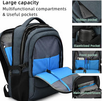 Waterproof Travel Laptop Backpack With USB Port And Organised Storage