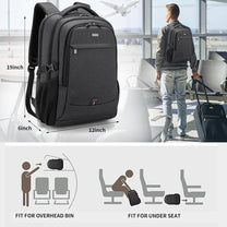 Waterproof Travel Laptop Backpack With USB Port And Organised Storage