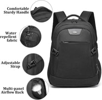 Waterproof Travel Laptop Backpack With USB Port And Organised Storage