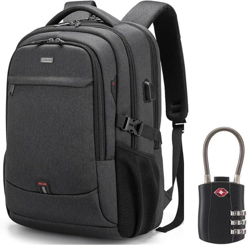 Waterproof Travel Laptop Backpack With USB Port And Organised Storage