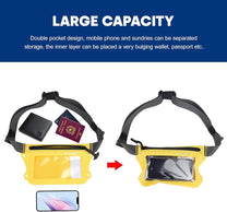 Waterproof Waist Bag With Phone Holder - Dual Compartment &amp; Adjustable Strap (1+1 Free)