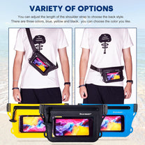 Waterproof Waist Bag With Phone Holder - Dual Compartment &amp; Adjustable Strap (1+1 Free)