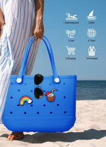 Waterproof Washable EVA Tote Bag – Large Beach, Gym, and Shopping Bag