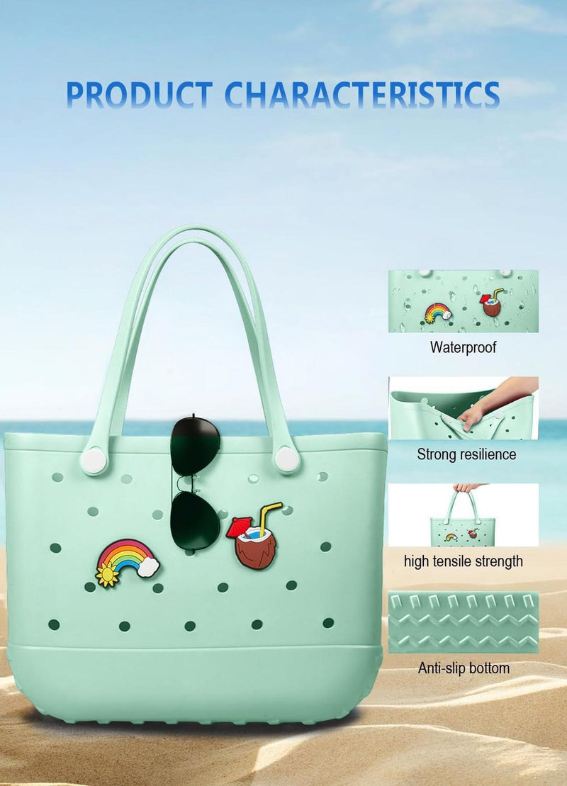 Waterproof Washable EVA Tote Bag – Large Beach, Gym, and Shopping Bag