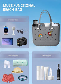 Waterproof Washable EVA Tote Bag – Large Beach, Gym, and Shopping Bag