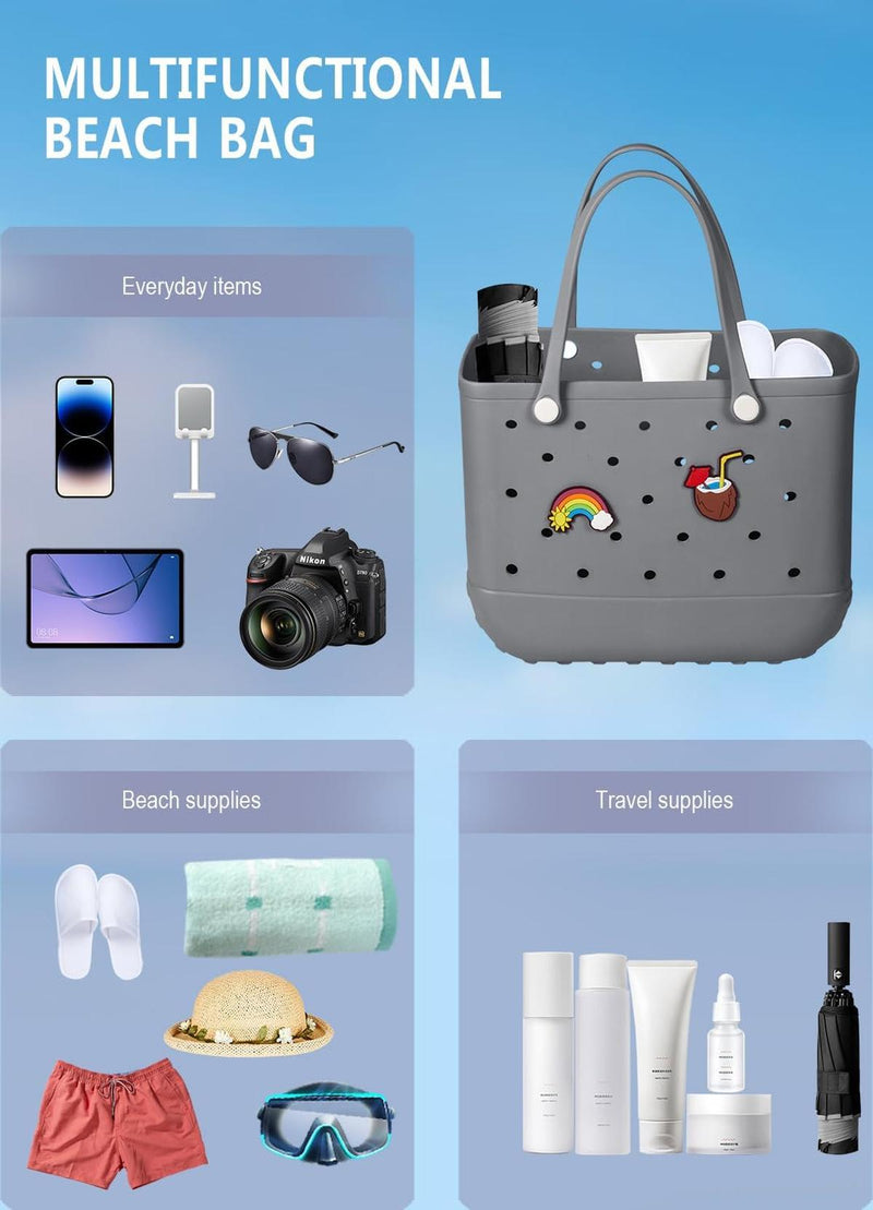 Waterproof Washable EVA Tote Bag – Large Beach, Gym, and Shopping Bag