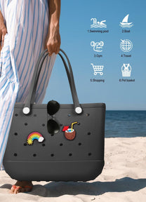 Waterproof Washable EVA Tote Bag – Large Beach, Gym, and Shopping Bag
