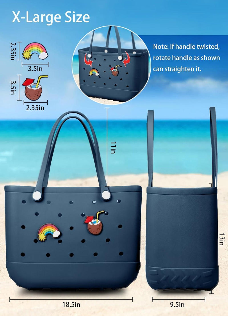 Waterproof Washable EVA Tote Bag – Large Beach, Gym, and Shopping Bag