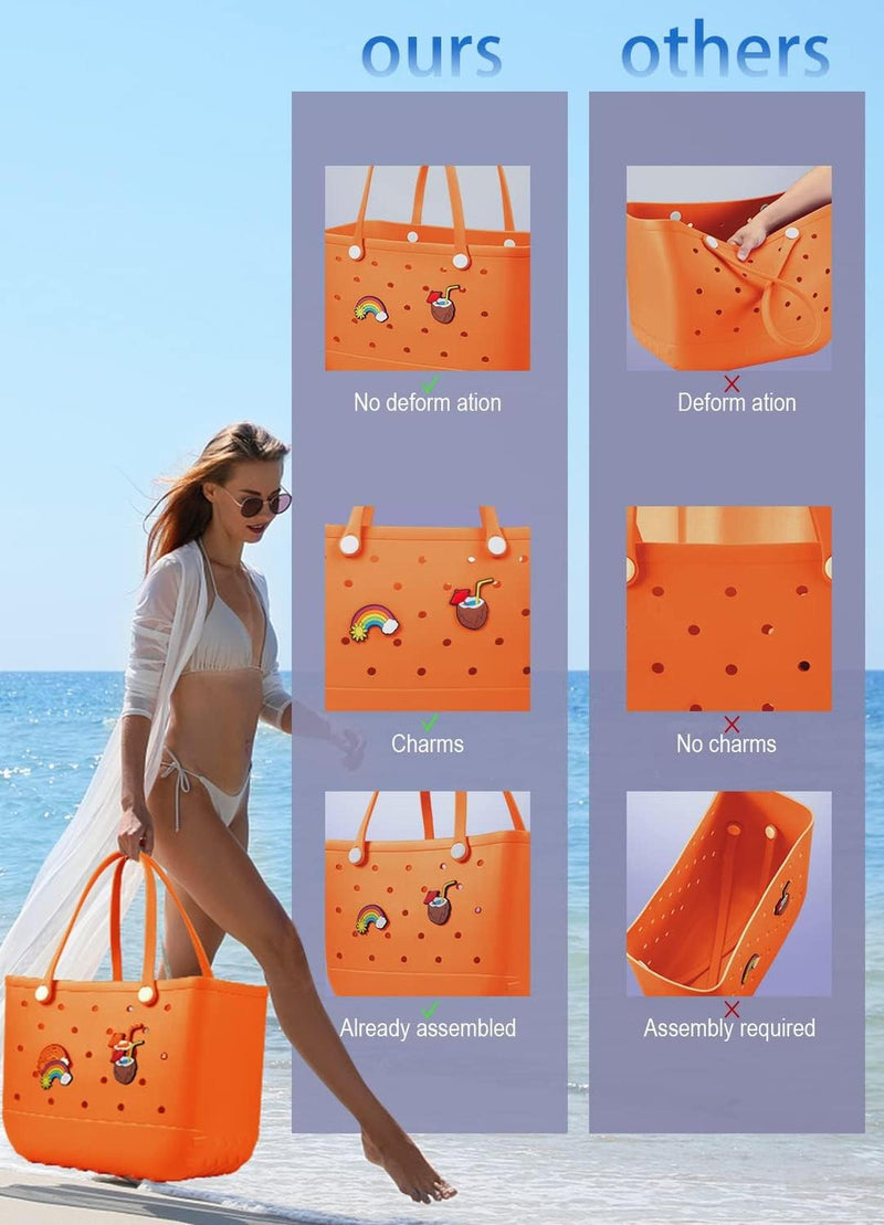 Waterproof Washable EVA Tote Bag – Large Beach, Gym, and Shopping Bag