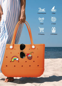 Waterproof Washable EVA Tote Bag – Large Beach, Gym, and Shopping Bag