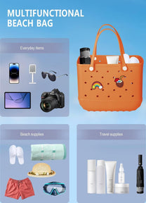 Waterproof Washable EVA Tote Bag – Large Beach, Gym, and Shopping Bag
