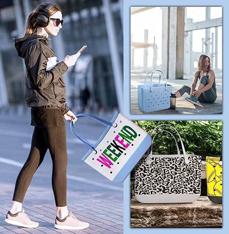 Waterproof Washable EVA Tote Bag – Large Beach, Gym, and Shopping Bag