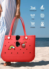 Waterproof Washable EVA Tote Bag – Large Beach, Gym, and Shopping Bag