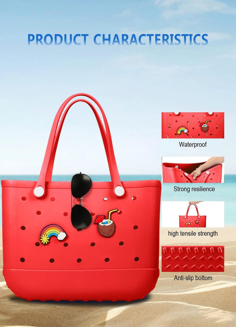 Waterproof Washable EVA Tote Bag – Large Beach, Gym, and Shopping Bag