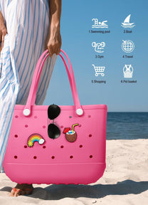 Waterproof Washable EVA Tote Bag – Large Beach, Gym, and Shopping Bag