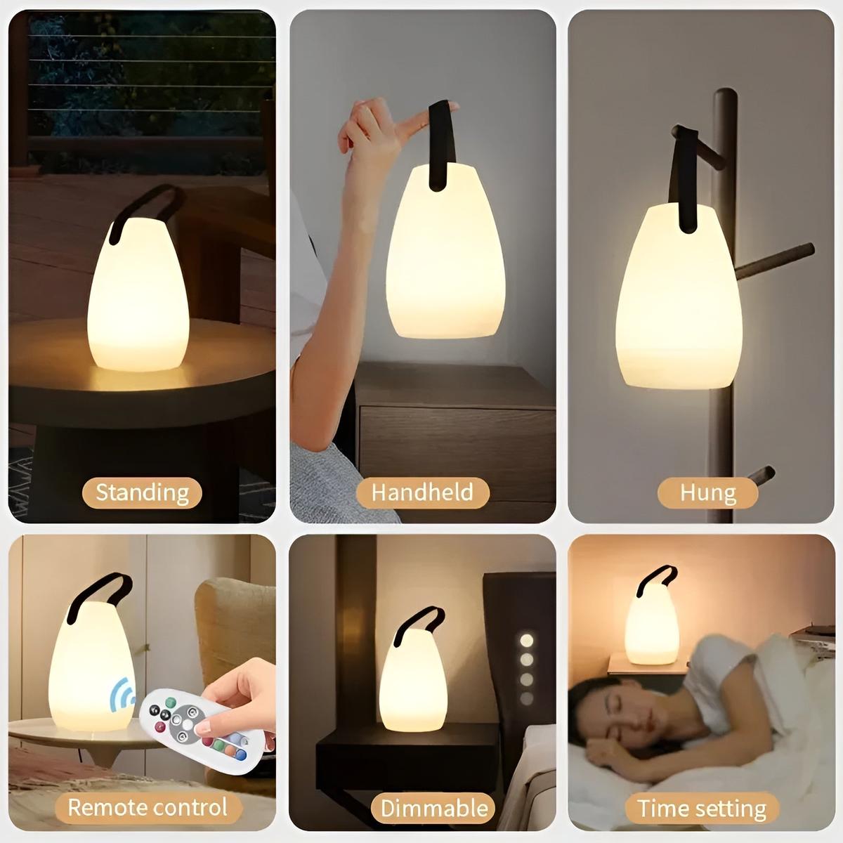 Waterproof Wireless LED Table Lamp For Indoor &amp; Outdoor Use
