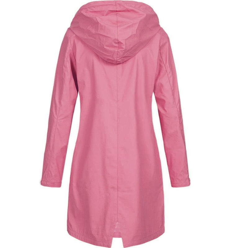 Waterproof Women&#39;s Hooded Rain Jacket