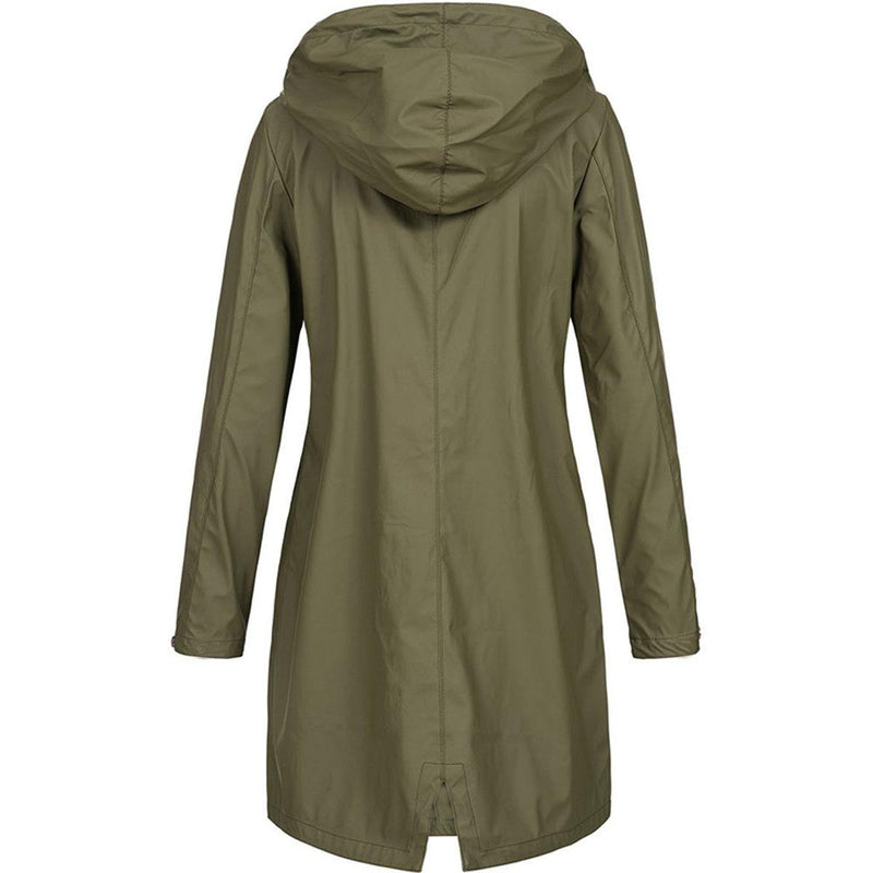 Waterproof Women&#39;s Hooded Rain Jacket