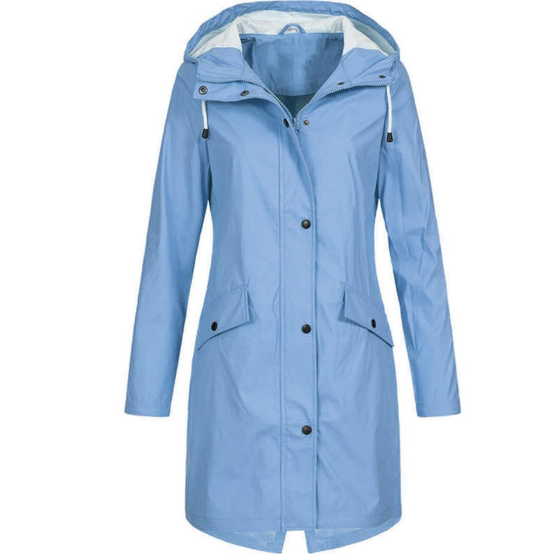 Waterproof Women&#39;s Hooded Rain Jacket