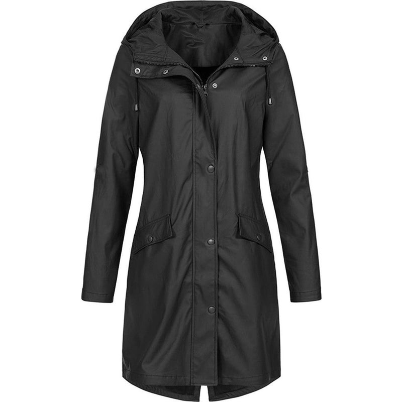 Waterproof Women&#39;s Hooded Rain Jacket