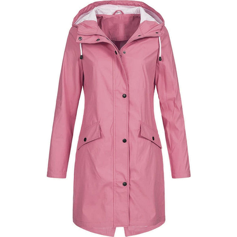 Waterproof Women&#39;s Hooded Rain Jacket