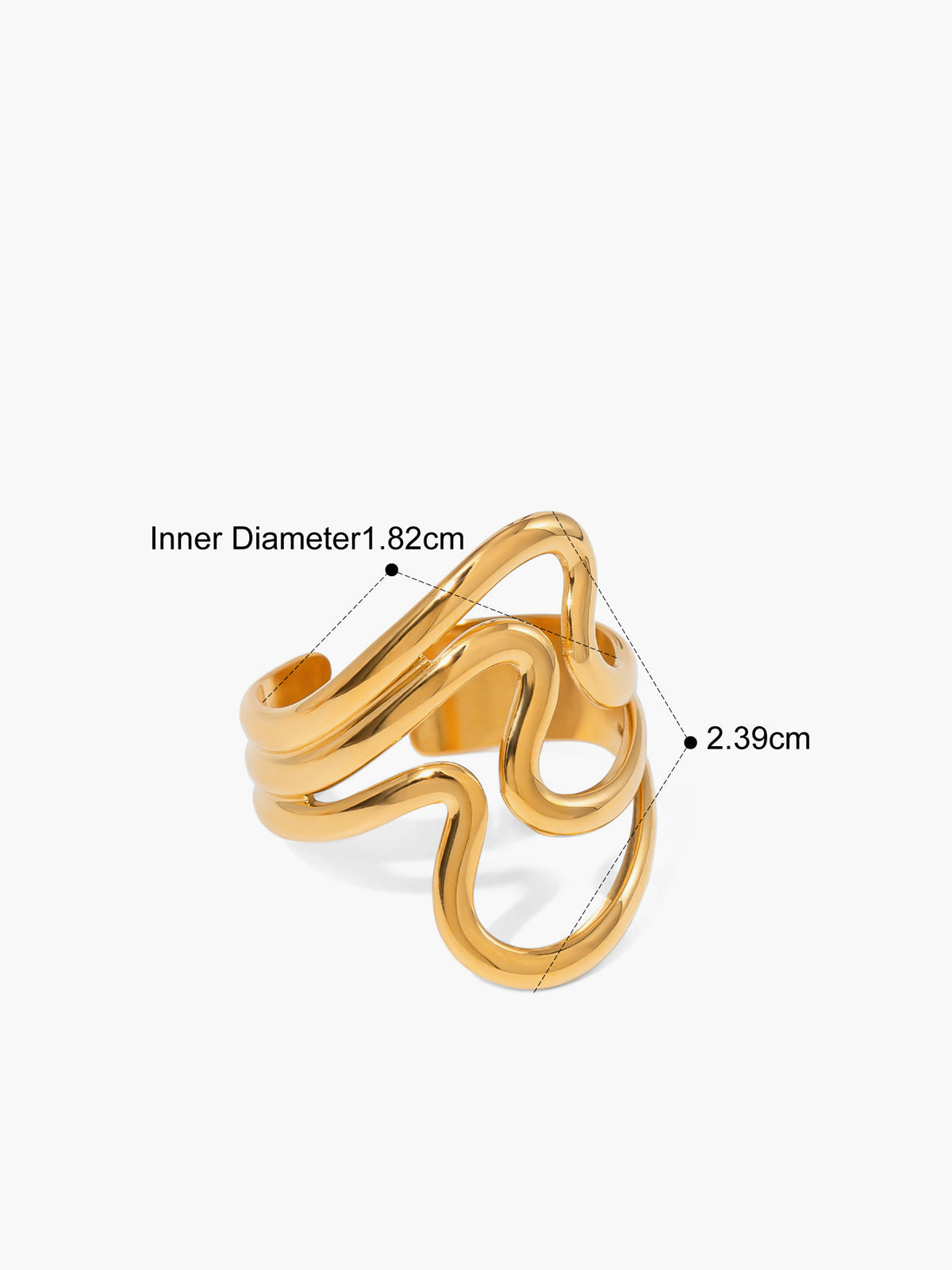 Wavy Adjustbable Ring