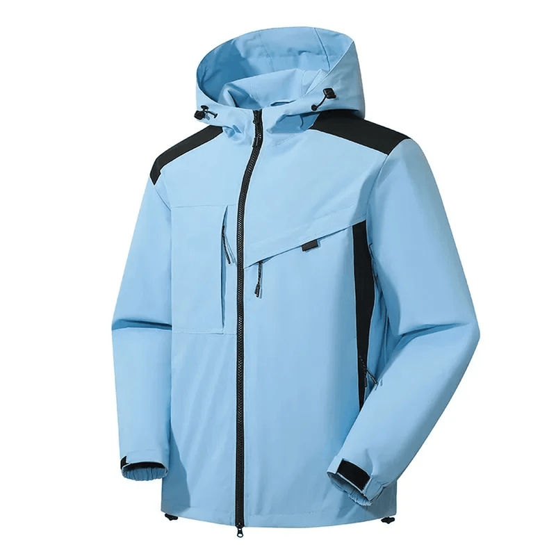 Weatherproof Hooded Jacket With Relaxed Fit