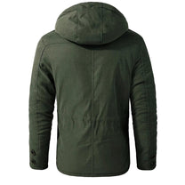 Weatherproof Hooded Utility Jacket for Outdoor Activities