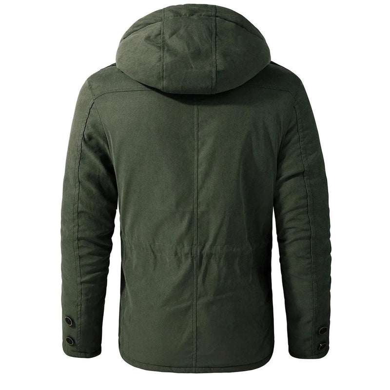 Weatherproof Hooded Utility Jacket for Outdoor Activities